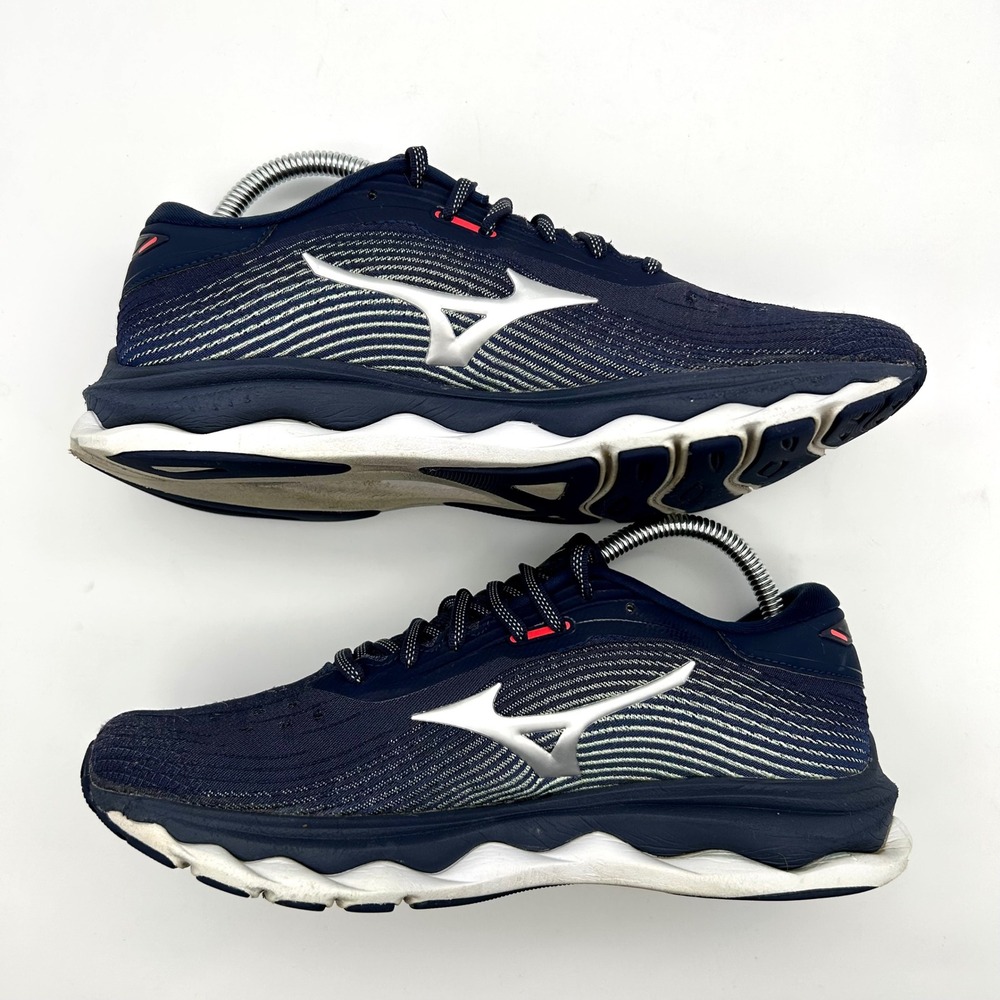 Mizuno Wave Sky 05 Womens Size 9 Blue Orange Running Shoes Sneakers - Picture 8 of 11